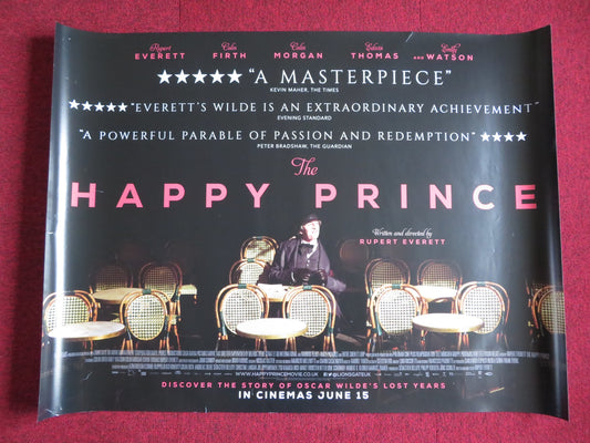 THE HAPPY PRINCE UK QUAD (30"x 40") ROLLED POSTER RUPERT EVERETT C. FIRTH 2018