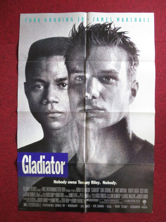 GLADIATOR FOLDED US ONE SHEET POSTER JAMES MARSHALL CUBA GOODING JR. 1991