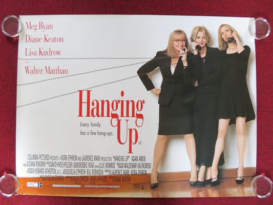 HANGING UP UK QUAD (30"x 40") ROLLED POSTER MEG RYAN DIANE KEATON 2000