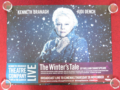 BRANAGH THEATRE LIVE: THE WINTER'S TALE UK QUAD (30"x 40") ROLLED POSTER 2015