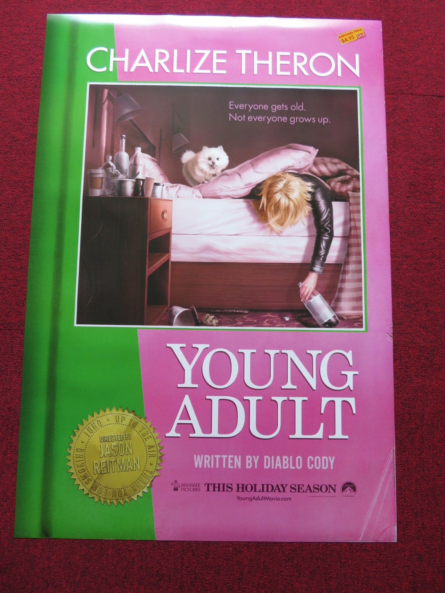 YOUNG ADULT US ONE SHEET ROLLED POSTER CHARLIZE THERON PATTON OSWALT 2011