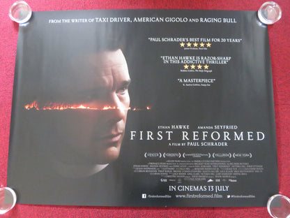 FIRST REFORMED UK QUAD ROLLED POSTER PAUL SCHRADER ETHAN HAWKE A. SEYFRIED 2017