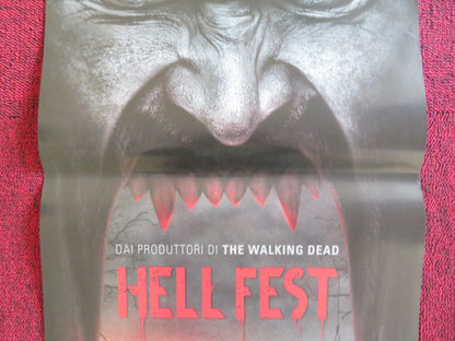 HELL FEST ITALIAN LOCANDINA POSTER AMY FORSYTH REIGN EDWARDS 2018