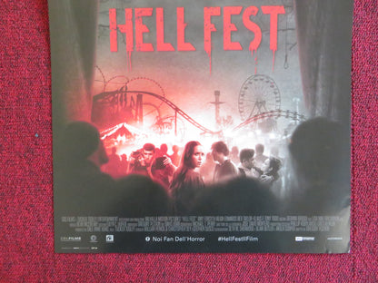 HELL FEST ITALIAN LOCANDINA POSTER AMY FORSYTH REIGN EDWARDS 2018