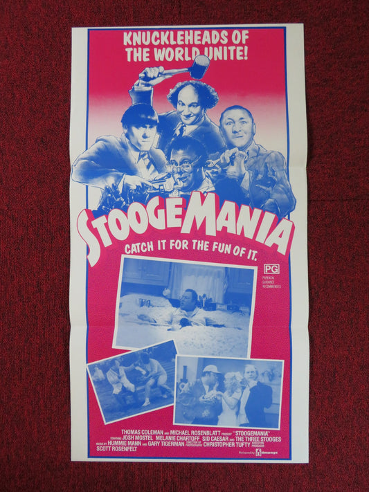 STOOGEMANIA AUSTRALIAN DAYBILL POSTER SID CAESAR THOMAS COLEMAN 1985