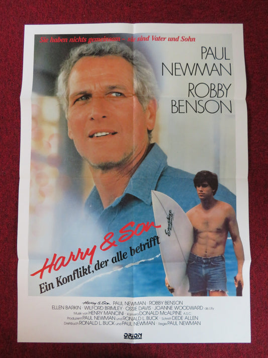 HARRY & SON SWITzERLAND POSTER PAUL NEWMAN  ROBBY BENSON 1984