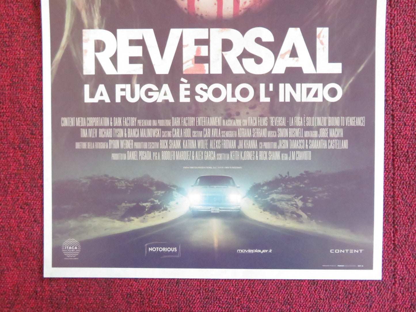 BOUND TO VENGEANCE ITALIAN LOCANDINA POSTER TINE IVLEV RICHARD TYSON 2015