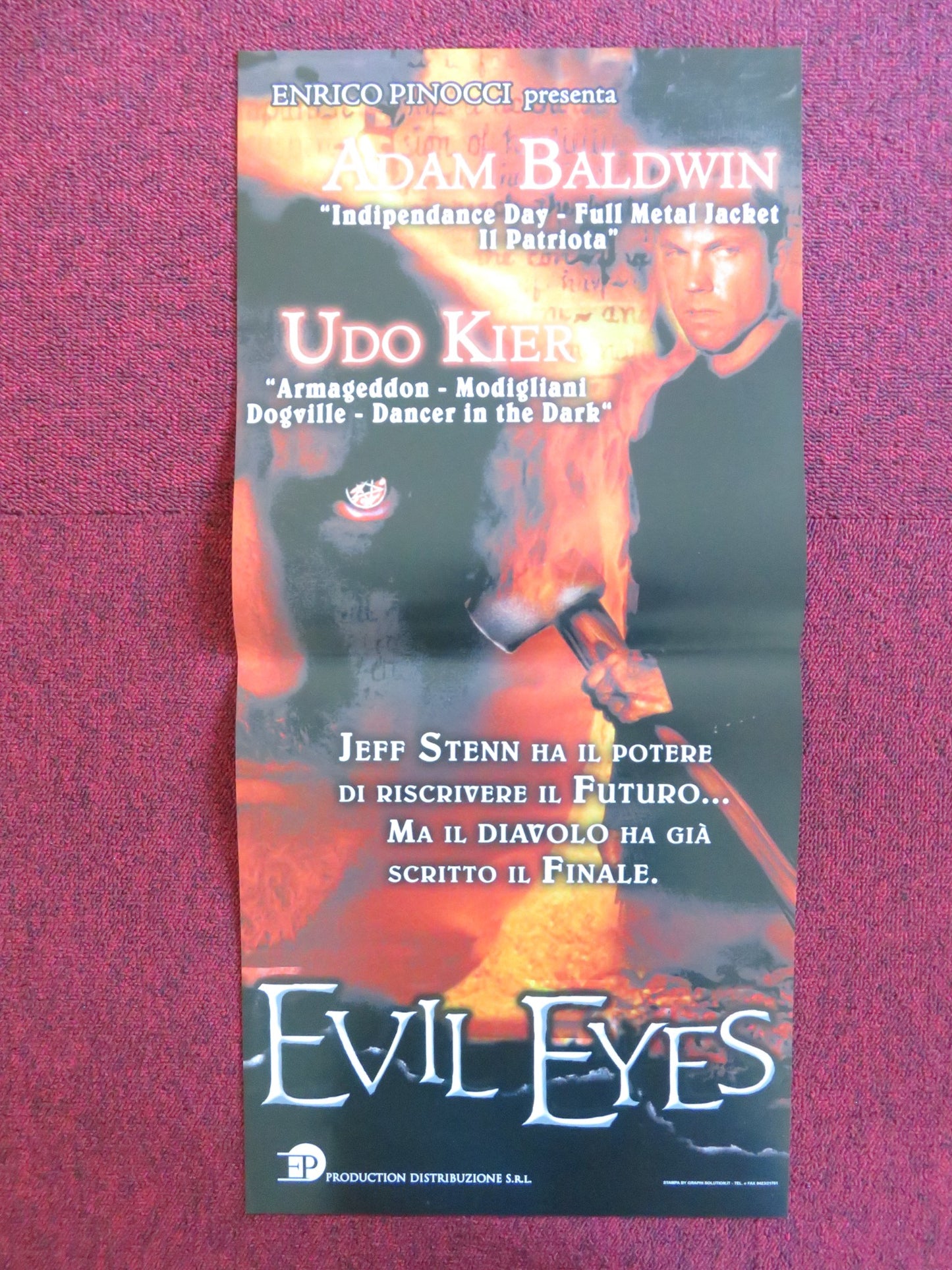 EVIL EYES ITALIAN LOCANDINA POSTER ADAM BALDWIN UDO KIER 2004