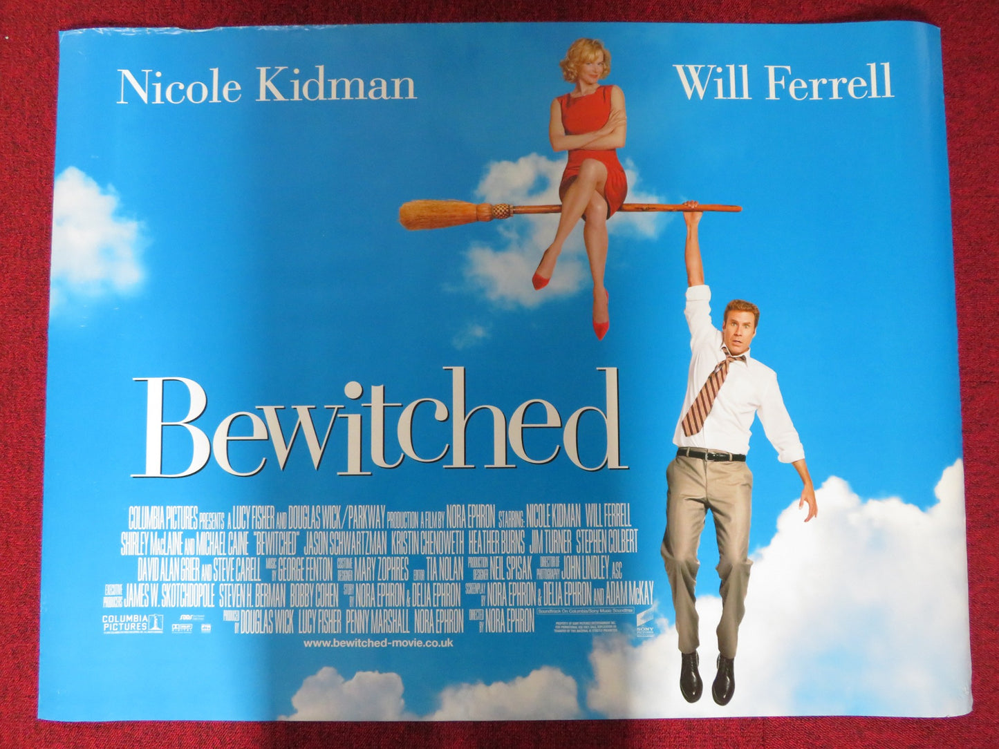 BEWITCHED UK QUAD (30"x 40") ROLLED POSTER WILL FERRELL NICOLE KIDMAN 2005