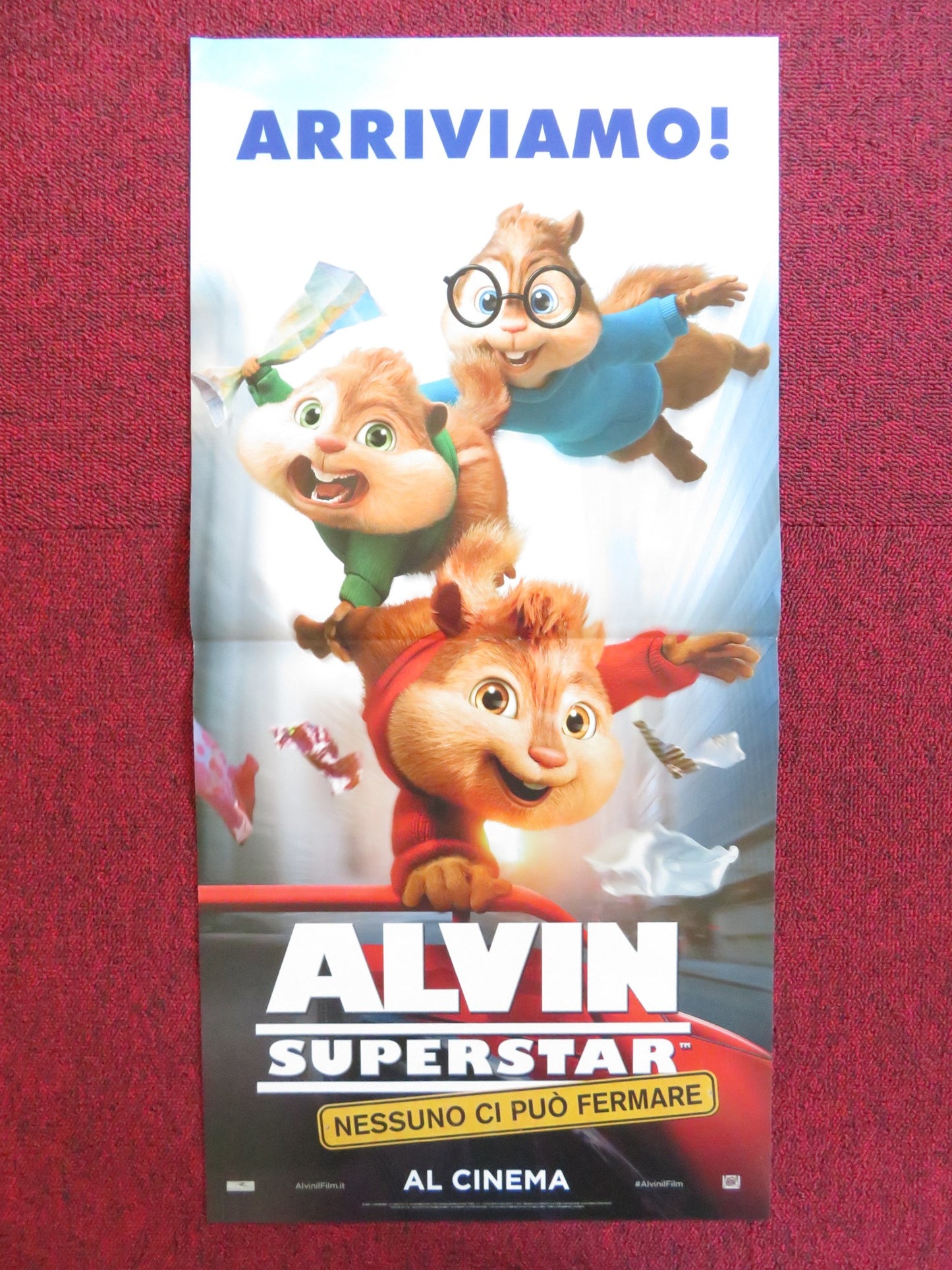 ALVIN AND THE CHIPMUNK ITALIAN LOCANDINA POSTER JASON LEE DAVID CROSS 2007