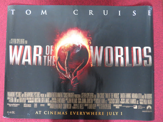 WAR OF THE WORLDS UK QUAD (30"x 40") ROLLED POSTER TOM CRUISE D. FANNING 2005