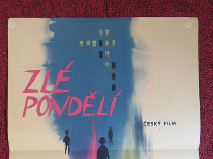 ZLE PONDELI / Tragic Monday CZECH POSTER MILAN VOSMIK 1960