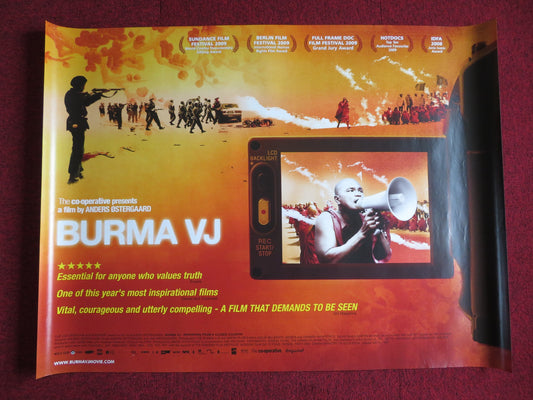 BURMA VJ UK QUAD (30"x 40") ROLLED POSTER GEORGE W.BUSH KO MUANG 2008