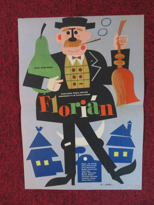 FLORIAN CZECH POSTER JOSEF MACH  VERA LANKOVA 1961