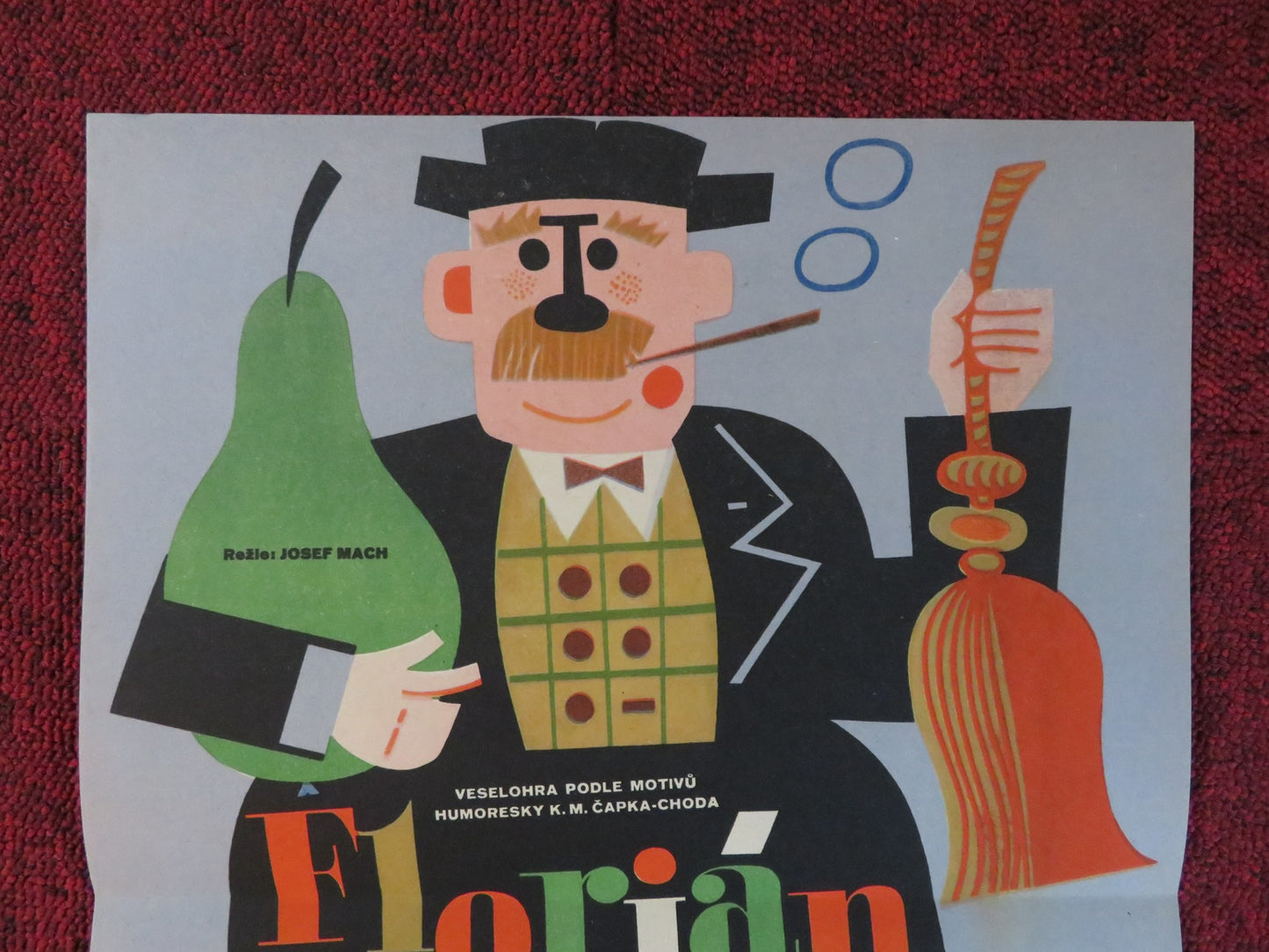 FLORIAN CZECH POSTER JOSEF MACH  VERA LANKOVA 1961