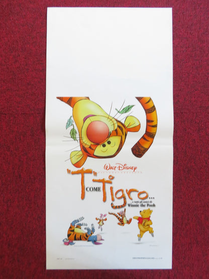 THE TIGGER MOVIE ITALIAN LOCANDINA POSTER JIM CUMMINGS NIKITA HOPKINS 2000