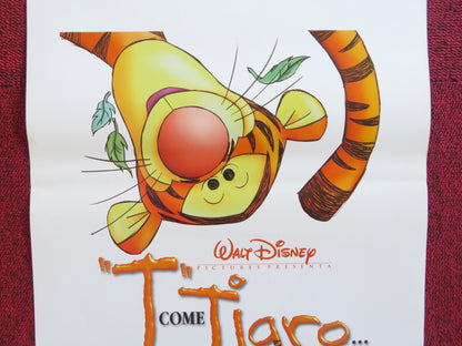 THE TIGGER MOVIE ITALIAN LOCANDINA POSTER JIM CUMMINGS NIKITA HOPKINS 2000