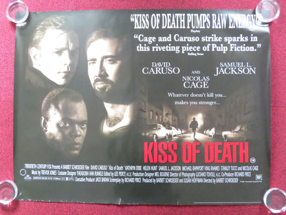 KISS OF DEATH UK QUAD (30"x 40") ROLLED POSTER DAVID CARUSO NICOLAS CAGE 1995