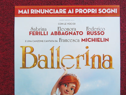 BALLERINA / LEAP! ITALIAN LOCANDINA POSTER ELLE FANNING DANE DEHAAN 2016