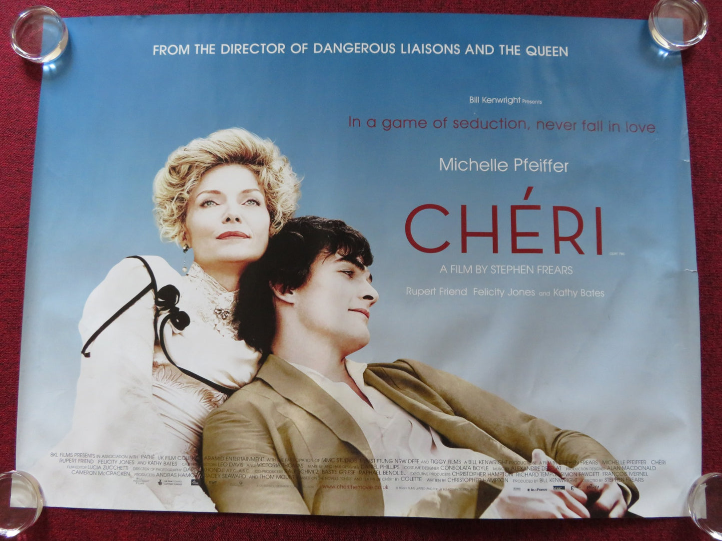 CHERI UK QUAD (30"x 40") ROLLED POSTER MICHELLE PFEIFFER FRANCES TOMELTY 2009