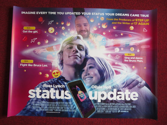 STATUS UPDATE UK QUAD (30"x 40") ROLLED POSTER ROSS LYNCH OLIVIA HOLT 2018