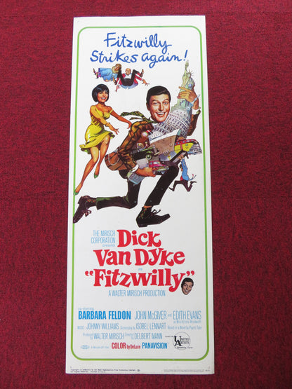 FITZWILLY US INSERT (14"x 36") POSTER DICK VAN DYKE BARBARA FELDON 1967