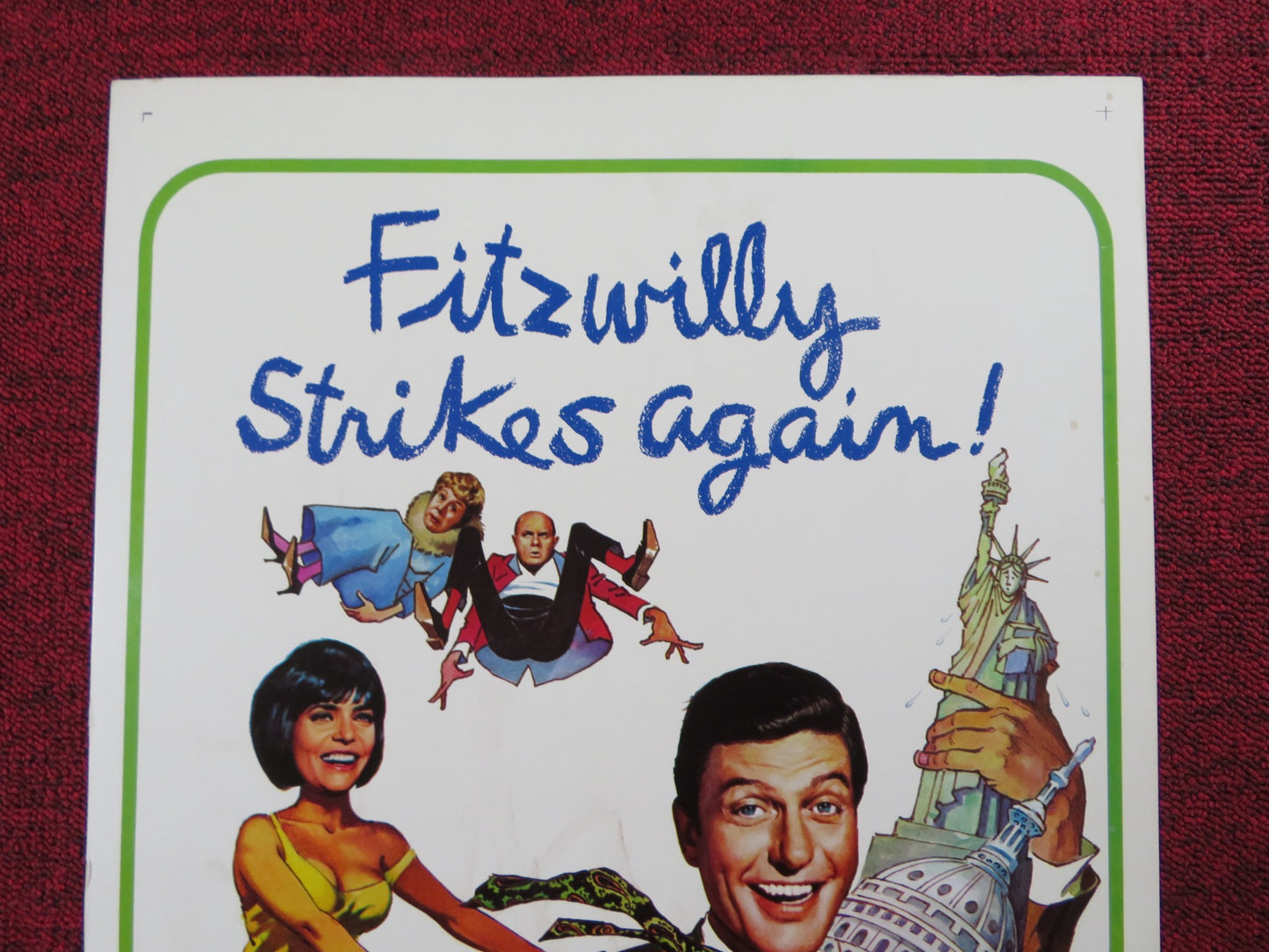 FITZWILLY US INSERT (14"x 36") POSTER DICK VAN DYKE BARBARA FELDON 1967