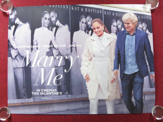 MARRY ME UK QUAD (30"x 40") ROLLED POSTER JENNIFER LOPEZ OWEN WILSON 2020