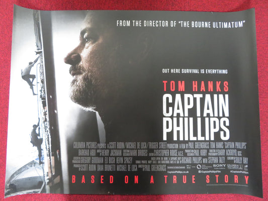 CAPTAIN PHILLIPS UK QUAD (30"x 40") ROLLED POSTER TOM HANKS C. KEENER 2013