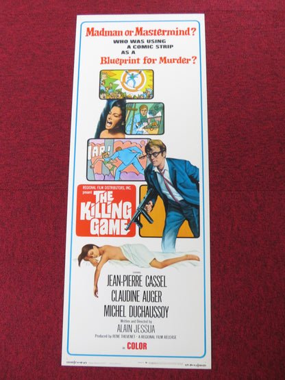 THE KILLING GAME US INSERT (14"x 36") POSTER JEAN-PIERRE CASSEL AUGER 1968