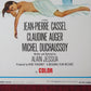 THE KILLING GAME US INSERT (14"x 36") POSTER JEAN-PIERRE CASSEL AUGER 1968