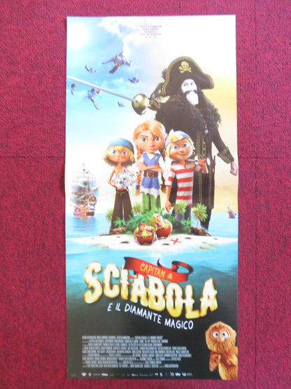 CAPTAIN SABERTOOTH AND THE MAGIC DIAMOND ITALIAN LOCANDINA POSTER K. HAUGEN 2019