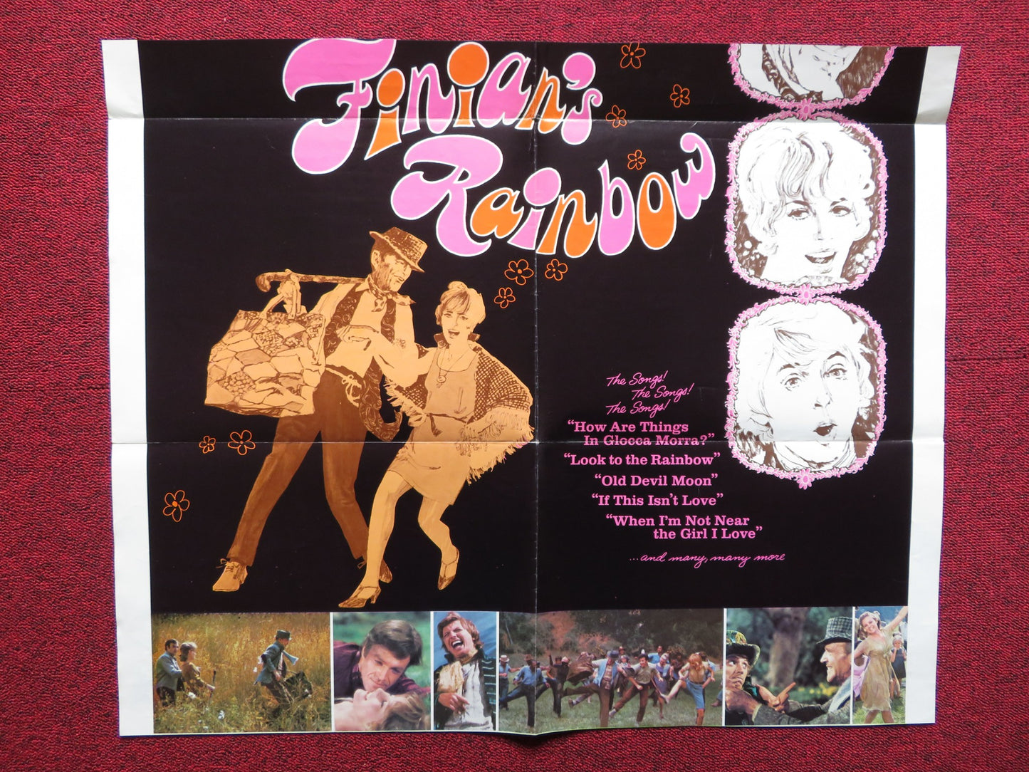 FINIAN'S RAINBOW FOLDED US ONE SHEET POSTER FRED ASTAIRE PETULA CLARK 1968