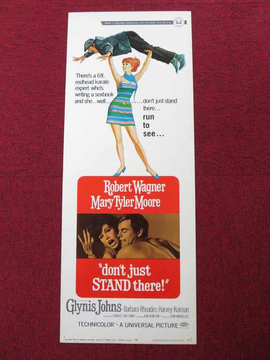 DON'T JUST STAND THERE US INSERT (14"x 36") POSTER R. WAGNER TYLER MOORE 1968