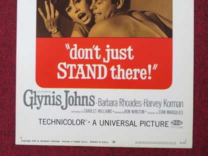 DON'T JUST STAND THERE US INSERT (14"x 36") POSTER R. WAGNER TYLER MOORE 1968