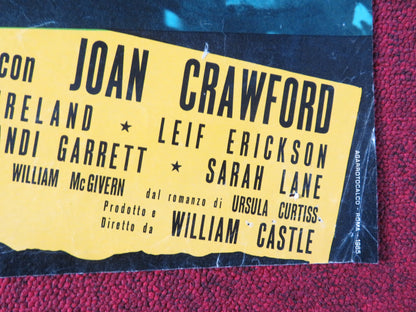 I SAW WHAT YOU DID - A ITALIAN FOTOBUSTA POSTER JOAN CRAWFORD JOHN IRELAND 1965