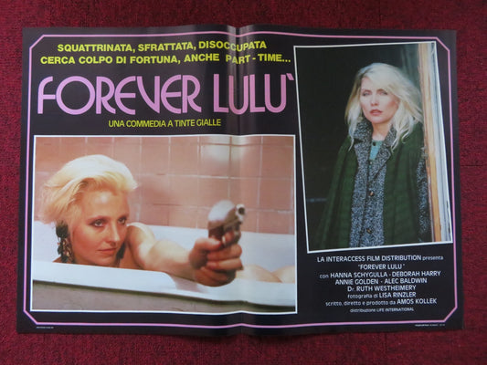 FOREVER LULU - B ITALIAN FOTOBUSTA POSTER DEBBIE HARRY ALEC BALDWIN 1986