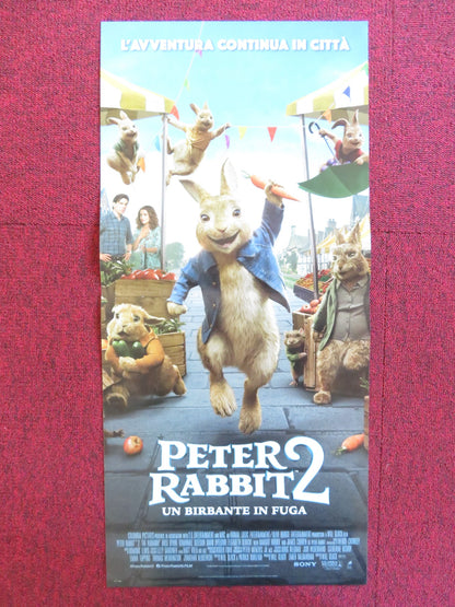 PETER RABBIT 2: THE RUNAWAY ITALIAN LOCANDINA POSTER ROSE BYRNE D. GLEESON 2021