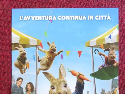 PETER RABBIT 2: THE RUNAWAY ITALIAN LOCANDINA POSTER ROSE BYRNE D. GLEESON 2021