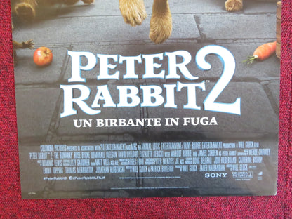 PETER RABBIT 2: THE RUNAWAY ITALIAN LOCANDINA POSTER ROSE BYRNE D. GLEESON 2021