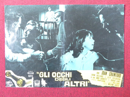 I SAW WHAT YOU DID - C ITALIAN FOTOBUSTA POSTER JOAN CRAWFORD JOHN IRELAND 1965