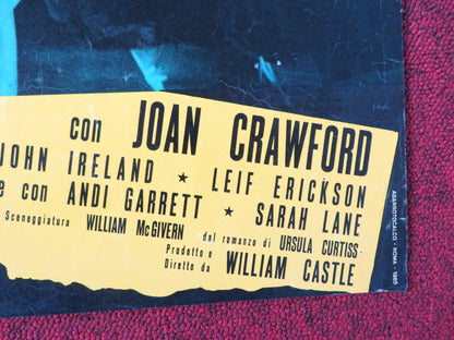 I SAW WHAT YOU DID - C ITALIAN FOTOBUSTA POSTER JOAN CRAWFORD JOHN IRELAND 1965