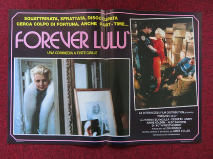 FOREVER LULU - D ITALIAN FOTOBUSTA POSTER DEBBIE HARRY ALEC BALDWIN 1986