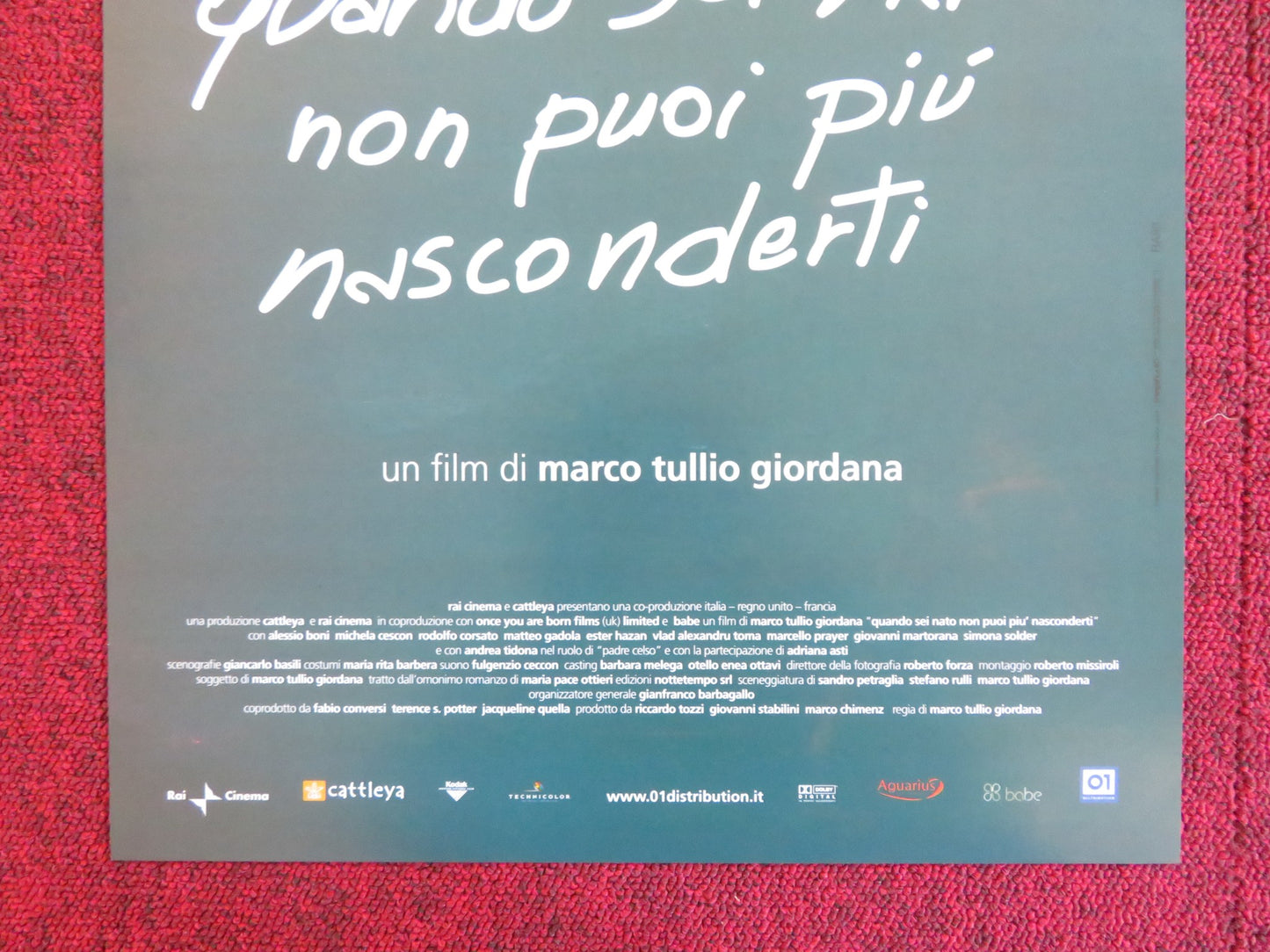 ONCE YOU'RE BORN YOU CAN NO LONGER HIDE ITALIAN LOCANDINA POSTER A. BONI 2005