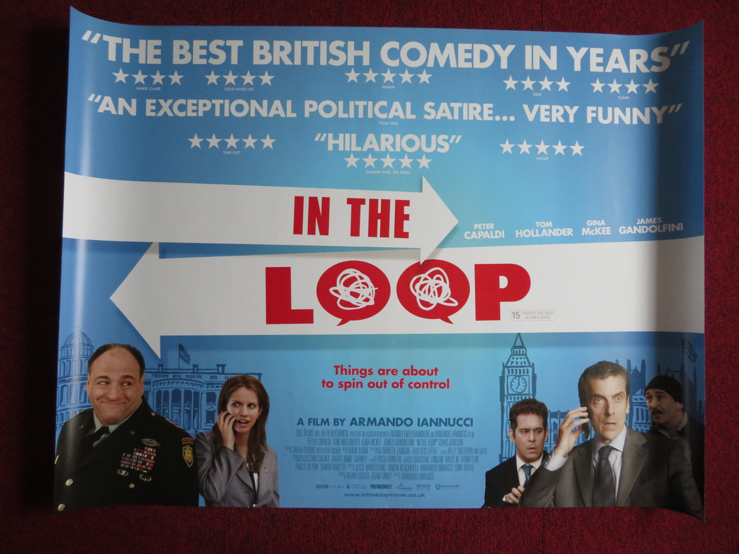 IN THE LOOP UK QUAD (30"x 40") ROLLED POSTER PETER CAPALDI 2009