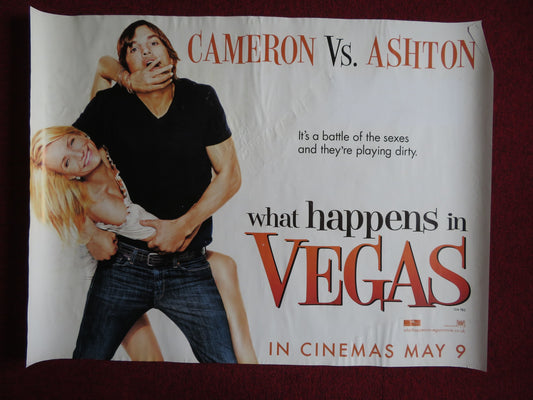 WHAT HAPPENS IN VEGAS UK QUAD (30"x 40") ROLLED POSTER CAMERON DIAZ 2008