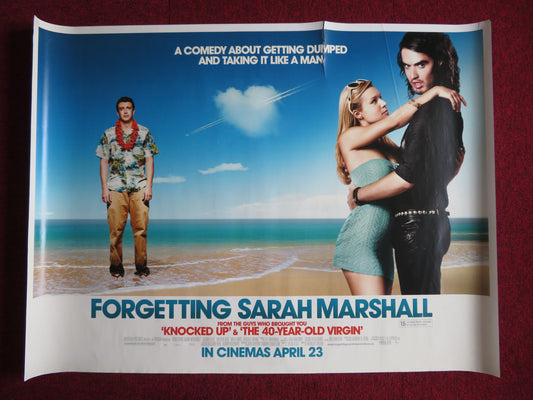 FORGETTING SARAH MARSHALL UK QUAD (30"x 40") ROLLED POSTER RUSSELL BRAND 2008