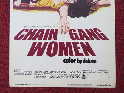 CHAIN GANG WOMEN US INSERT (14"x 36") POSTER MICHAEL STEARNS ROBERT LOTT 1971