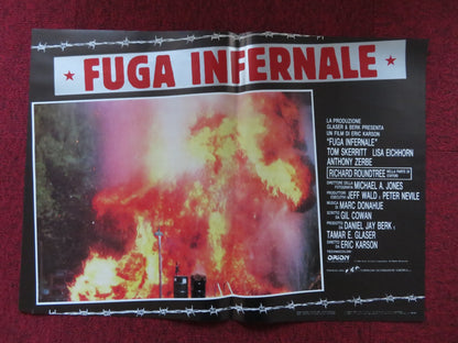 FUGA INFERNALE - E ITALIAN FOTOBUSTA POSTER TOM SKERRITT LISA EICHHORN 1986