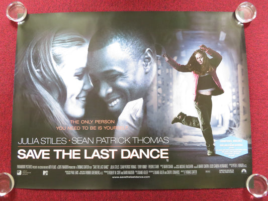 SAVE THE LAST DANCE UK QUAD (30"x 40") ROLLED POSTER JULIA STILES 2001